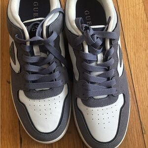 GUESS Men's Charcoal and White Sneakers